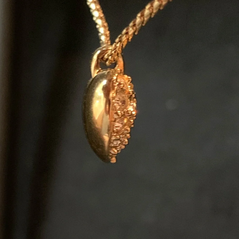 Swarovski Crystal Goldtone HEART Pendant 16 in Necklace - Picture 11 of 14